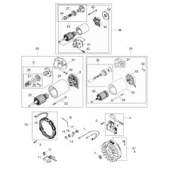 Starter Motor Assembly for Wacker RD880V Roller