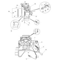 Engine Mount Assembly for Wacker RD880V Roller