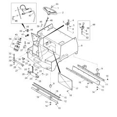 Rear Frame Assembly for Wacker RD880V Roller