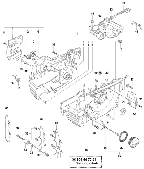 Crankcase Assembly for 372XP