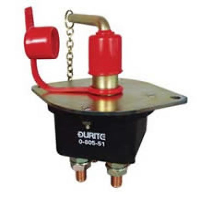 Double Pole Battery Isolator With Removable Key And Splashproof Cover