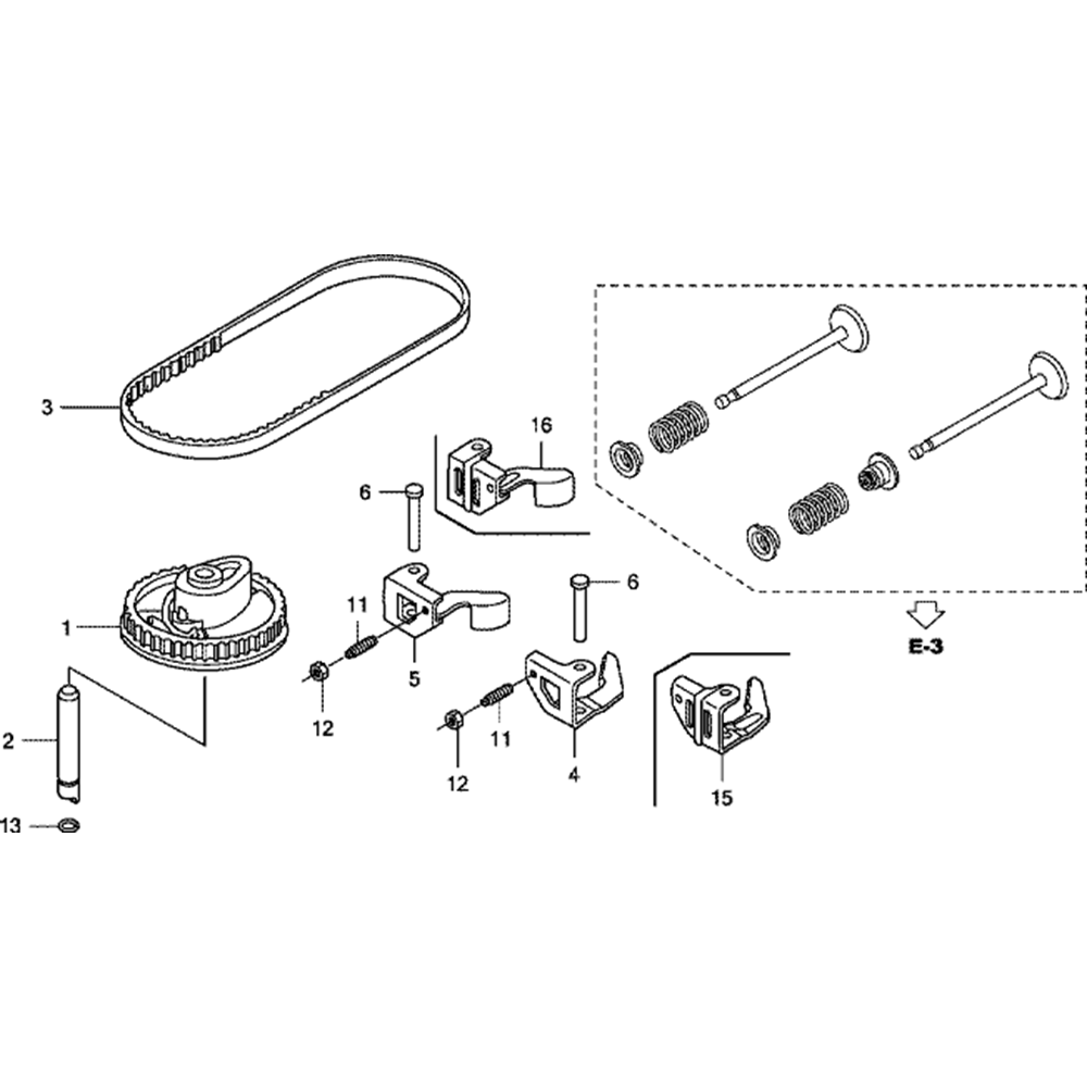 Camshaft Pulley Assembly for Honda GCV160 GJAW Engines L S Engineers
