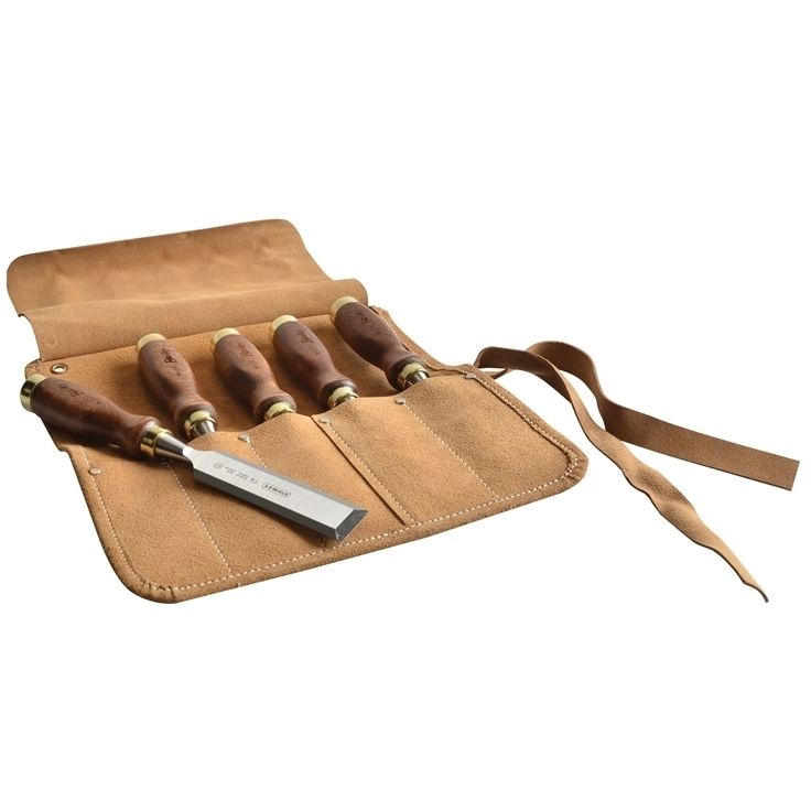Bailey Chisel Set of 5 in Leather Pouch by Stanley 1 16 503