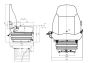 Seat with Belt - Replacement for JCB Telehandlers