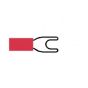 Red Pre-Insulated Spade Terminals - 3.70mm Pack of 100 - 2-001-03
