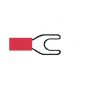 Red Pre-Insulated Spade Terminals - 5.30mm (Pack of 1000) - 3-001-04