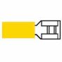 Yellow Pre-Insulated Push-On Terminals - 6.30mm Pack of 100 - 2-001-18