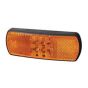 Amber LED Side Marker Lamp with Reflex Reflector and Superseal Plug - 12/24V - Each - 0-171-10