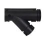 Black Nylon Unsealed Y-Piece Elbow Connector - 26 x 22 x 22NW - Each - 0-327-20