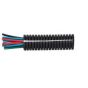 Black Polypropylene Deep-Section Convoluted Split Tubing - 26NW x 25m - 0-328-26