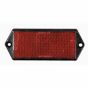 Red 102x44mm Two Hole Fixing Reflector (Pack of 10) - 0-505-05