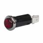 Green Warning Light 12V 2W Ba7S Bulb for 13mm Hole - Chrome Bezel - Each - 0-609-04
