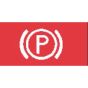 Red Parking Brake Rocker Switch Lens - top half (Pack of 5) - 0-791-29