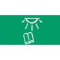 Green Reading Lamp Rocker Switch Lens - bottom half - Each - 5-792-17