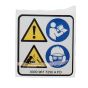 Warning pictogram MS - Genuine Stihl OEM No. 0000 967 7250