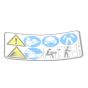 Warning Pictogram for Stihl MS201T, MS201TC Chainsaws - 0000 967 7280