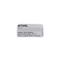 Instruction label - Genuine Stihl Part - OEM No. 0000 967 3454