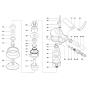 Bosch Random Orbit Sander Assembly