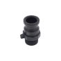 1" Type F X BSPT Male Polypropylene Camlock Coupling