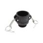 1.1/2" Type B X BSPT Male Polypropylene Type B Camlock Coupling