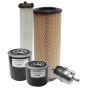 Filter Service Kit for Benford Terex 2 and 3 Tonne Dumpers with Manual Transmission and Kubota Engine from May 2005 - 2009