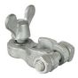 Negative Battery Terminals with Vertical 5/16" Whitworth Stud, Washer and Wing Nut - Ea - 6-100-23
