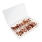 Copper Washers Imperial Sizes - Assorted Box 270 Pieces
