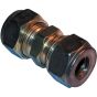 Brass Tube Coupling 5/16" with Stepped Olives for Plumbing