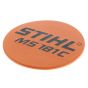 Model Plate for Stihl MS181C Chainsaws - 1139 967 1502