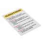 'Caution' Label for Yanmar L100N Diesel Engines - OEM No. 114210-07120
