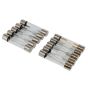 32mm Flat-Ended Glass Fuse - 15A Continuous 30A Blow (Pack of 10) - 0-374-15