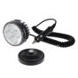 4 x 3W LED Work Lamp with Magnetic Base and 2.5m Retractable Lead - Black, 12/24V, IP67 - Each - 0-420-68