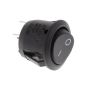 Black On/Off Round Rocker Switch - 12/24V - Each - 0-531-01