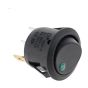Green LED On/Off Round Rocker Switch - 12/24V - Each - 0-531-04