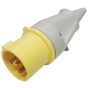 16A 110V Yellow Trailing Plug - Each - 0-698-16