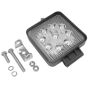 9 x 3W LED 12/24V Work Lamp - 300mm Flying Lead Protected IP67 0-420-46