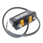Black Plastic LED Number Plate Lamp - 12/24V - Each - 0-453-80