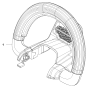 Handle Assembly for Husqvarna 136LIHD45 Hedge Trimmers
