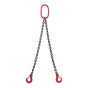 2 metre 8mm 2-Leg Chain Sling with Clevis Sling Hooks with Safety Catch