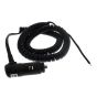 Cigarette Lighter Plug Curly Lead with Plain End