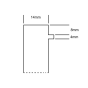 Isolator Key 14mm Single Peg with Securing Chain and Cover