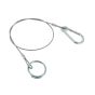 Breakaway Cable 30 Inch for Trailer Safety Ring and Carbiner Fittings