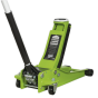 Trolley Jack 2tonne Low Entry Rocket Lift Hi-Vis Green Sealey Part No. 2001LEHV