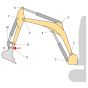 Pin (Position 9) for JCB 8056 Mini Excavators - Non-Genuine