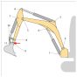 Pin (Position 9) for JCB 8085 ZTS Mini Excavators - Replaces 911/12400
