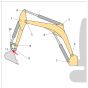 Pin (Position 11) for JCB 8085 ZTS Mini Excavators - Replaces 911/12400