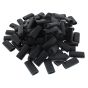 Black Double Sleeve Terminal - 100 Pieces