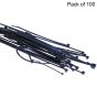 Cable Ties 4.8mm x 160mm Black Nylon - 100 Pack