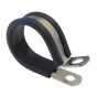 25 x Metal P Clips with Rubber Lining - 35mm