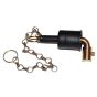 Isolator Key 14mm Single Peg with Securing Chain and Cover